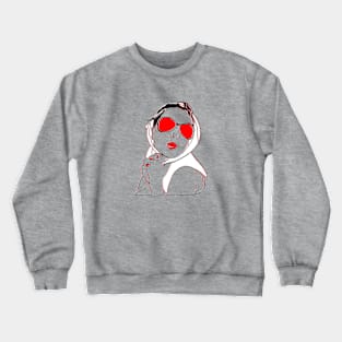 Allurement Girl air kiss Crewneck Sweatshirt